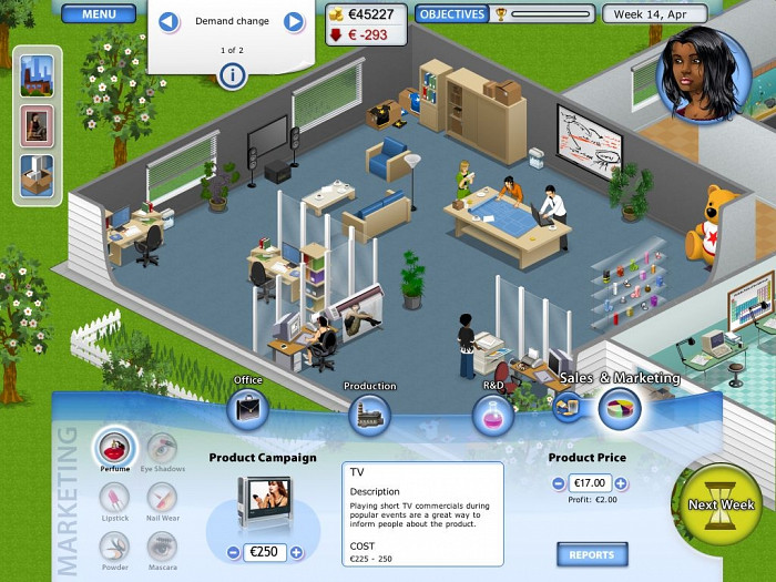 Скриншот из игры Beauty Factory