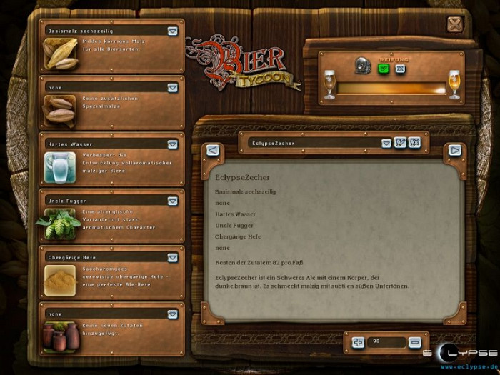 Скриншот из игры Beer Tycoon