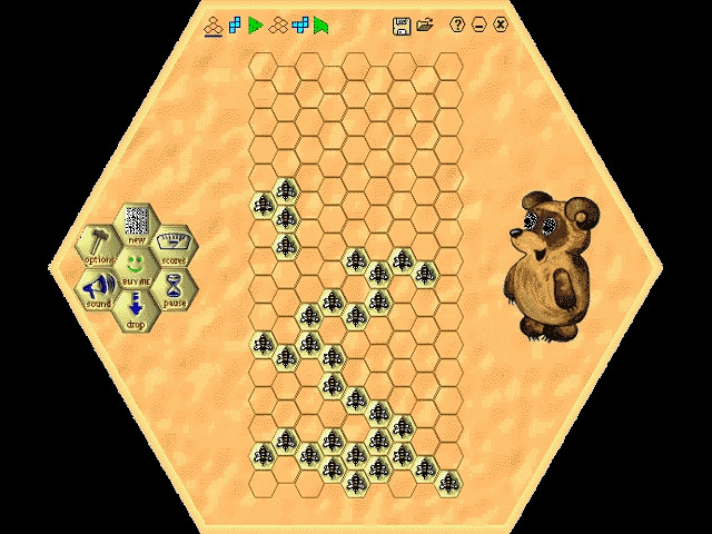 Скриншот из игры BeeTris