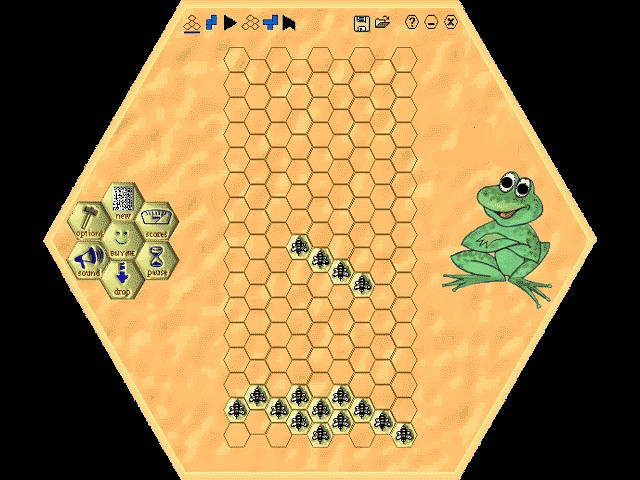 Скриншот из игры BeeTris