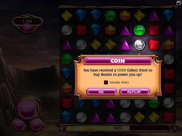 Скриншот из игры Bejeweled Blitz