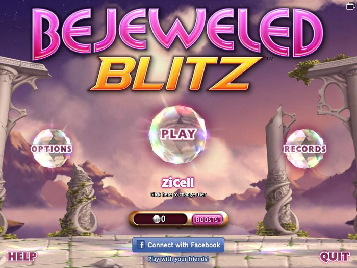 Скриншот из игры Bejeweled Blitz