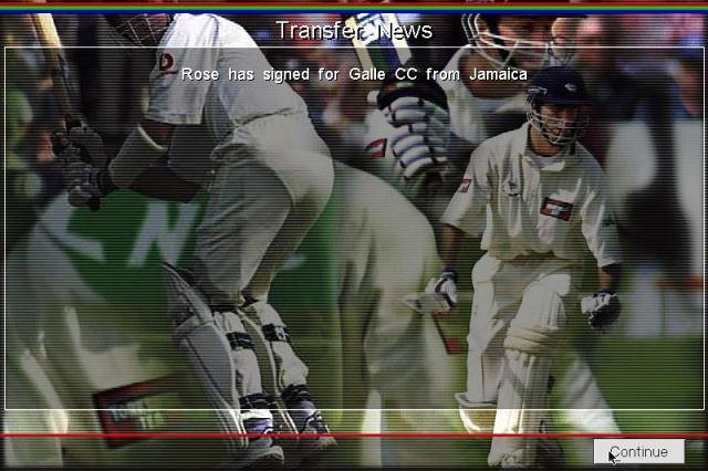 Скриншот из игры Michael Vaughan's Championship Cricket Manager