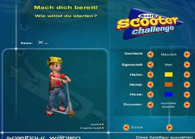 Скриншот из игры Micro Scooter Challenge