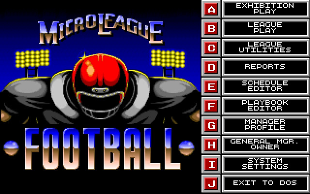 Скриншот из игры MicroLeague Football 2