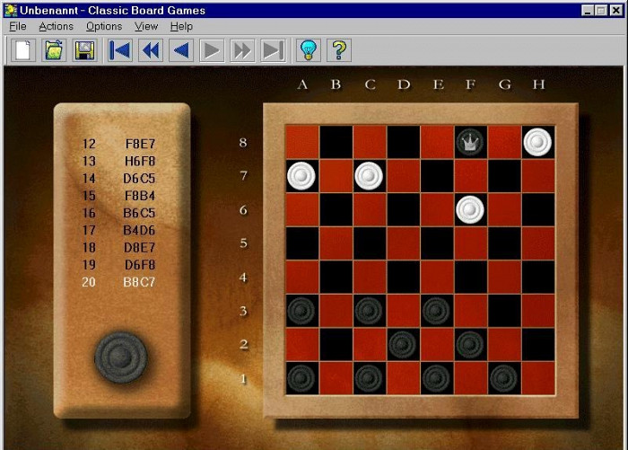 Скриншот из игры Microsoft Classic Board Games