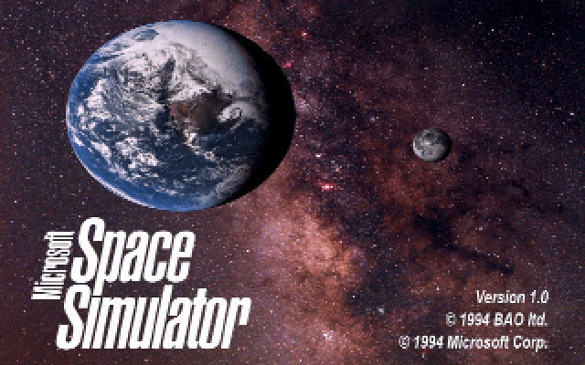 Скриншот из игры Microsoft Space Simulator