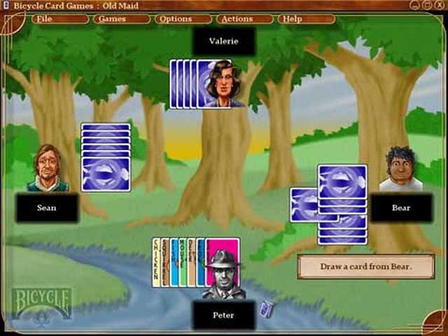 Скриншот из игры Microsoft Bicycle Card Games