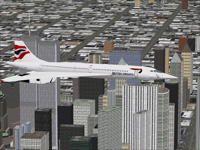 Скриншот из игры Microsoft Flight Simulator 2000