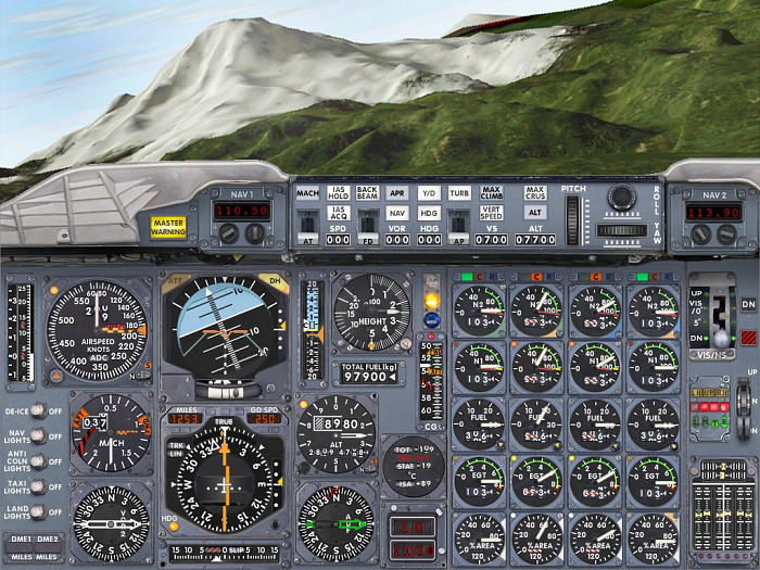 Скриншот из игры Microsoft Flight Simulator 2000