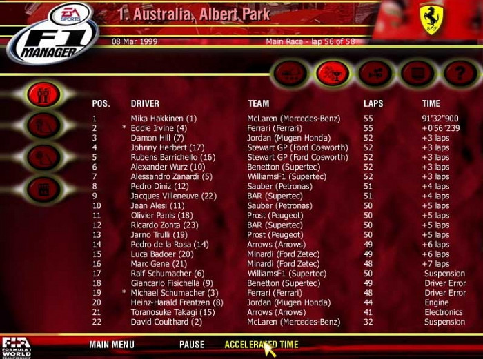 Обложка игры F1 Manager 2000