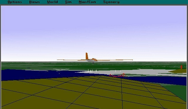Скриншот из игры Microsoft Flight Simulator 5.0