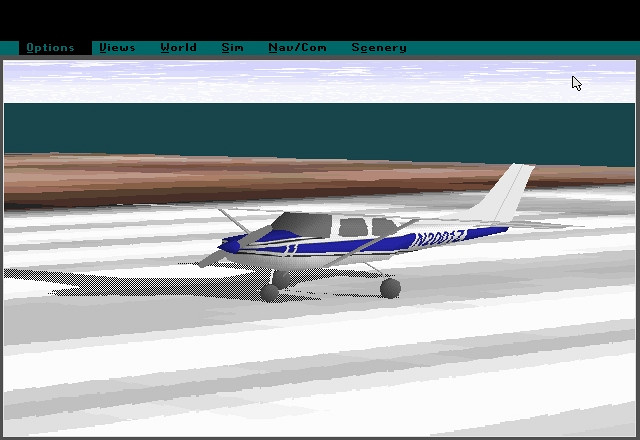 Скриншот из игры Microsoft Flight Simulator 5.0
