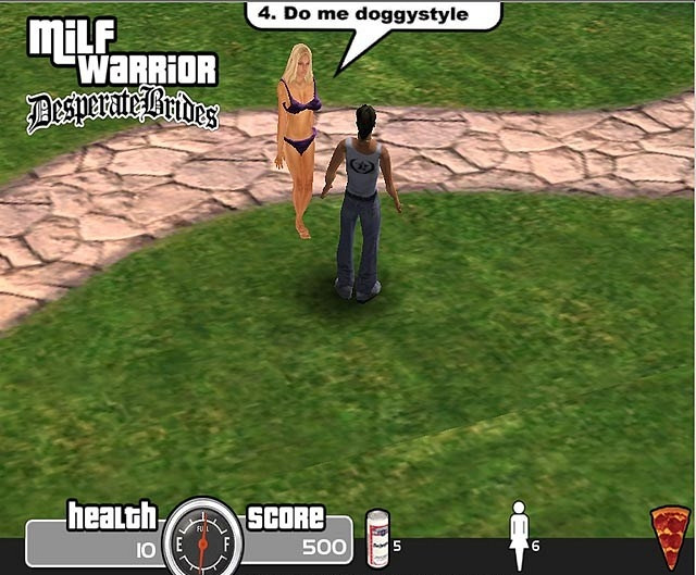 Скриншот из игры MILF Warrior: Desperate Brides