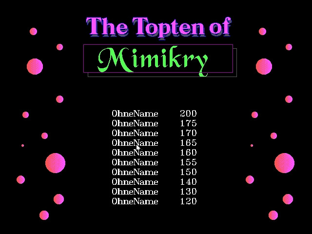 Скриншот из игры Mimikry