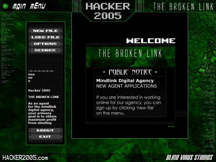 Обложка для игры Mindlink Hacker 2005: The Broken Link