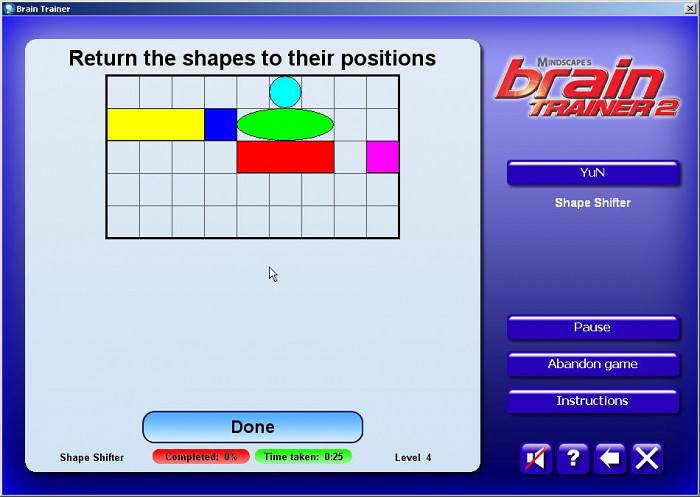 Скриншот из игры Mindscape's Brain Trainer 2