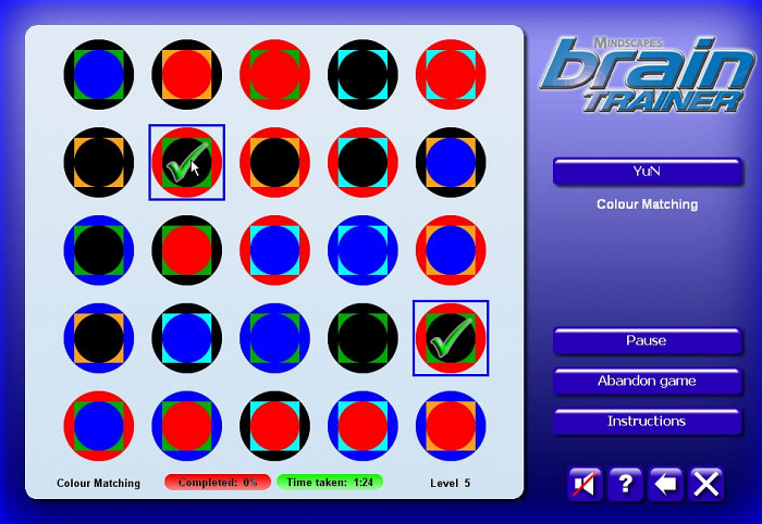 Скриншот из игры Mindscape's Brain Trainer