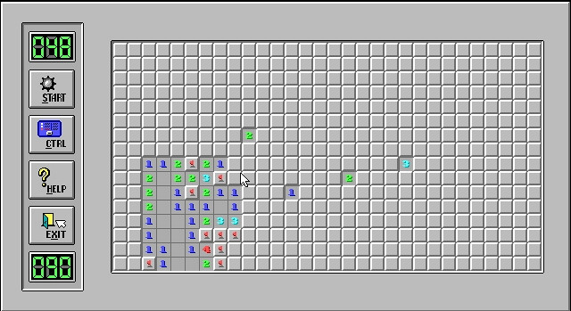 Скриншот из игры Minesweeper