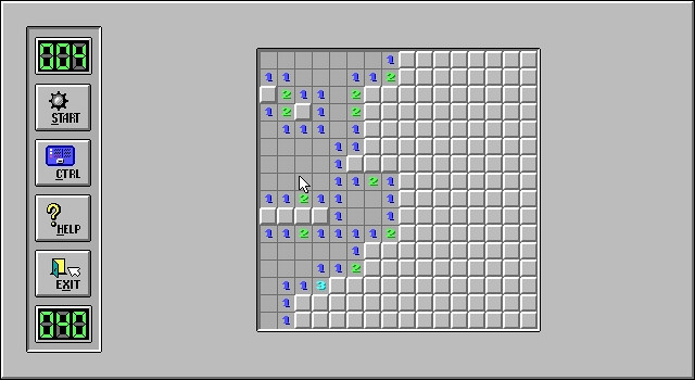 Скриншот из игры Minesweeper