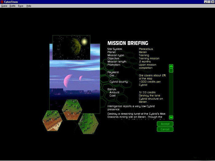 Скриншот из игры MissionForce: CyberStorm