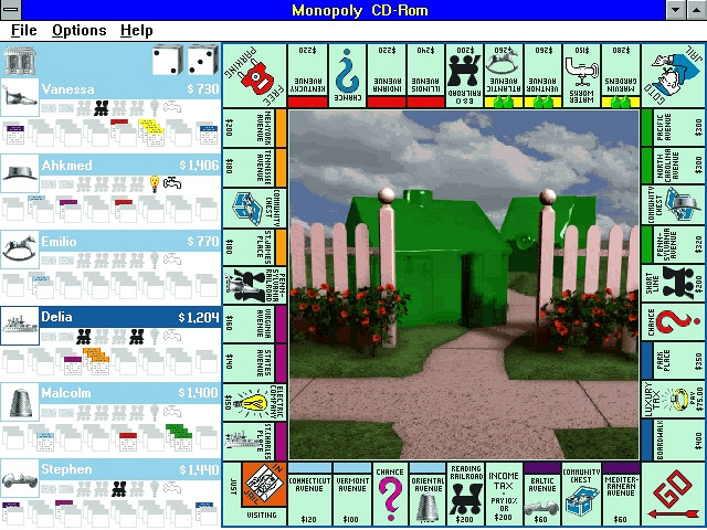 Скриншот из игры Monopoly CD-ROM