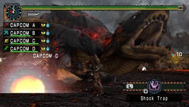 Скриншот из игры Monster Hunter Freedom Unite