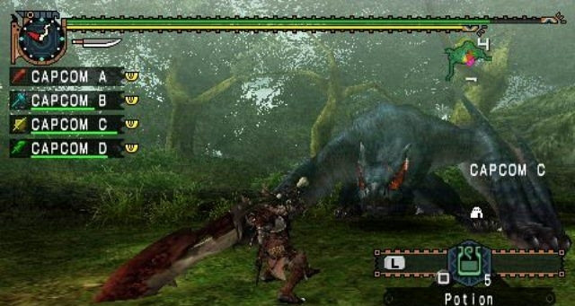 Скриншот из игры Monster Hunter Freedom Unite