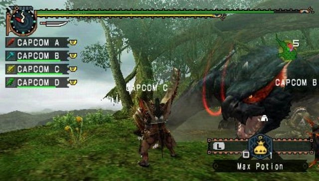 Скриншот из игры Monster Hunter Freedom Unite