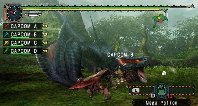 Скриншот из игры Monster Hunter Freedom Unite