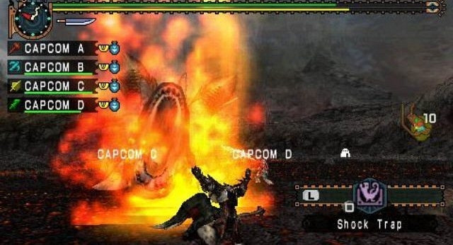 Скриншот из игры Monster Hunter Freedom Unite