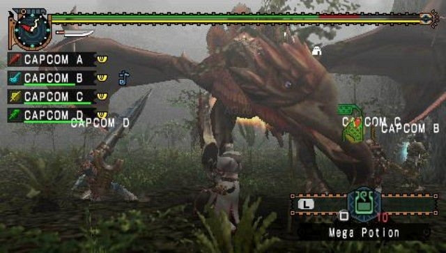 Скриншот из игры Monster Hunter Freedom Unite