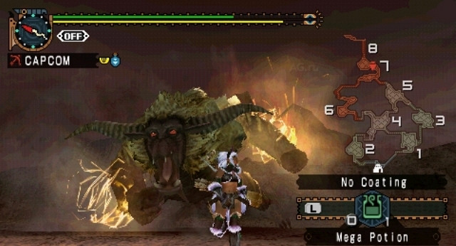 Скриншот из игры Monster Hunter Freedom Unite