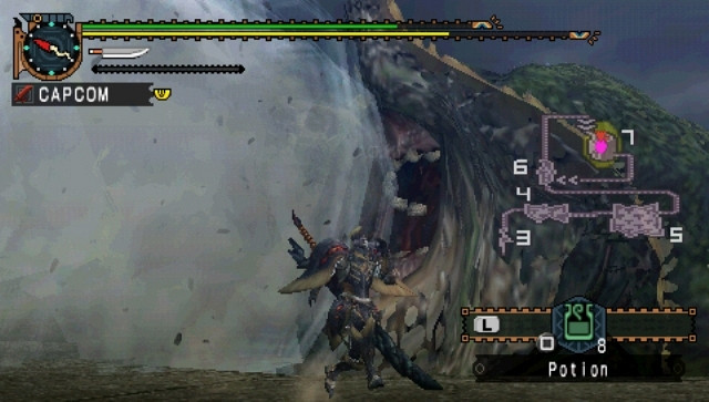 Скриншот из игры Monster Hunter Freedom Unite