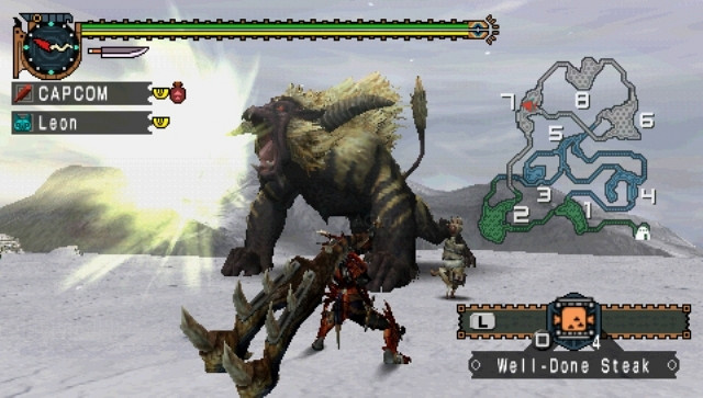 Скриншот из игры Monster Hunter Freedom Unite