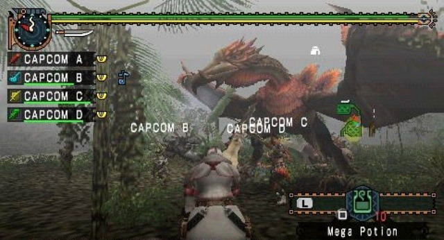 Скриншот из игры Monster Hunter Freedom Unite