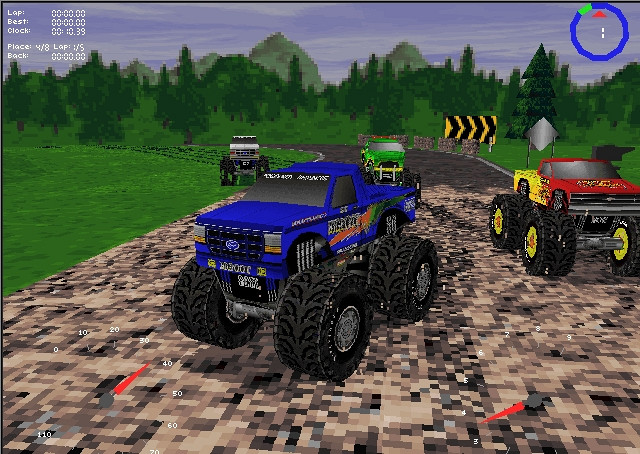 Скриншот из игры Monster Truck Madness