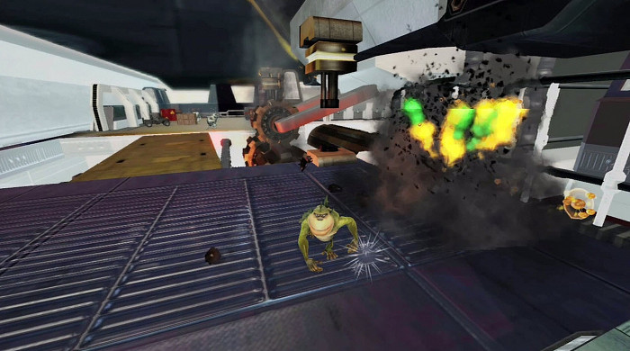 Скриншот из игры Monsters vs. Aliens: The Videogame
