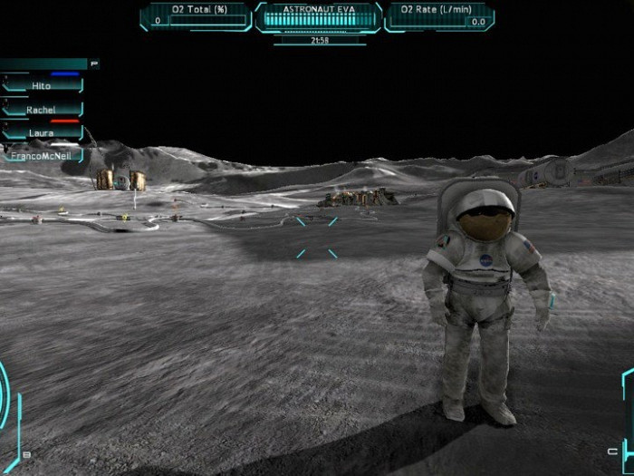 Скриншот из игры Moonbase Alpha