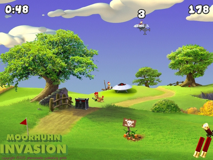 Скриншот из игры Moorhuhn Invasion