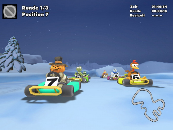 Скриншот из игры Moorhuhn Kart 3