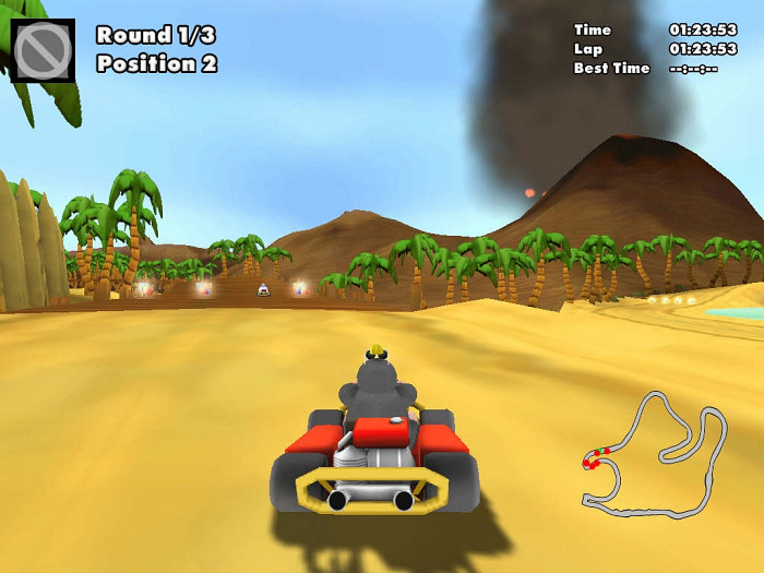 Скриншот из игры Moorhuhn Kart 3