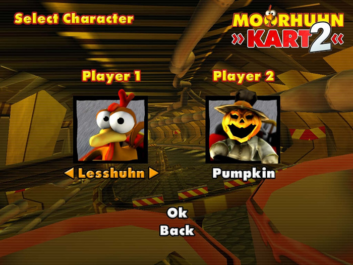 Скриншот из игры Moorhuhn Kart 3