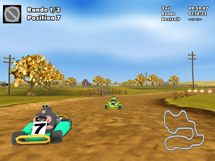 Скриншот из игры Moorhuhn Kart 3