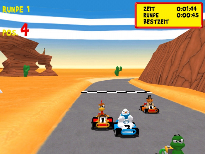 Скриншот из игры Moorhuhn Kart Extra