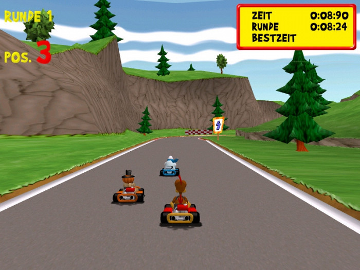 Скриншот из игры Moorhuhn Kart Extra