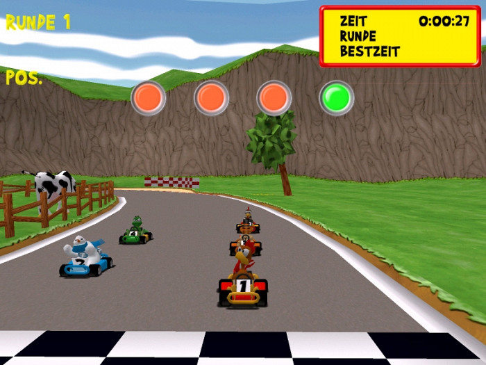 Скриншот из игры Moorhuhn Kart Extra