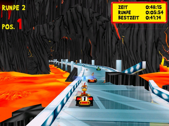 Скриншот из игры Moorhuhn Kart Extra