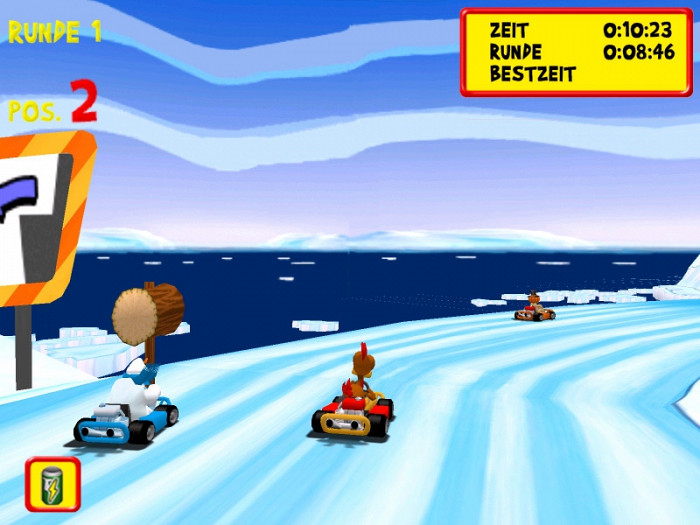 Скриншот из игры Moorhuhn Kart Extra