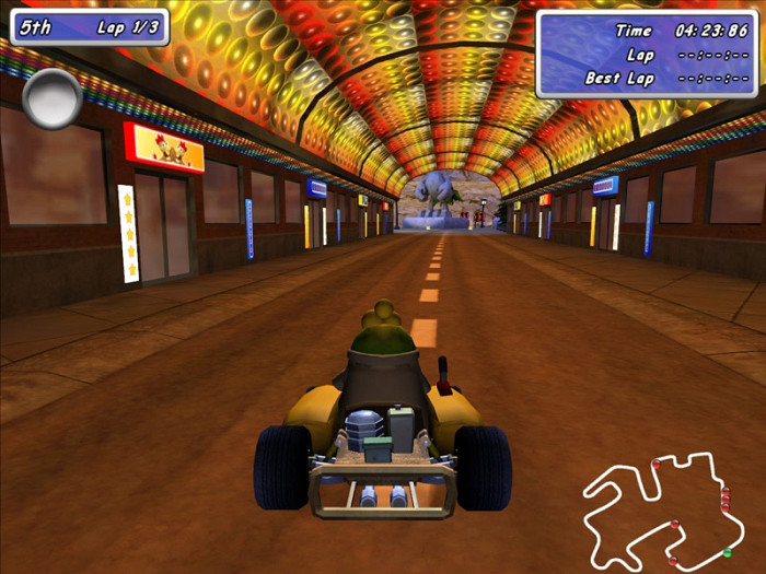 Скриншот из игры Moorhuhn Kart Thunder